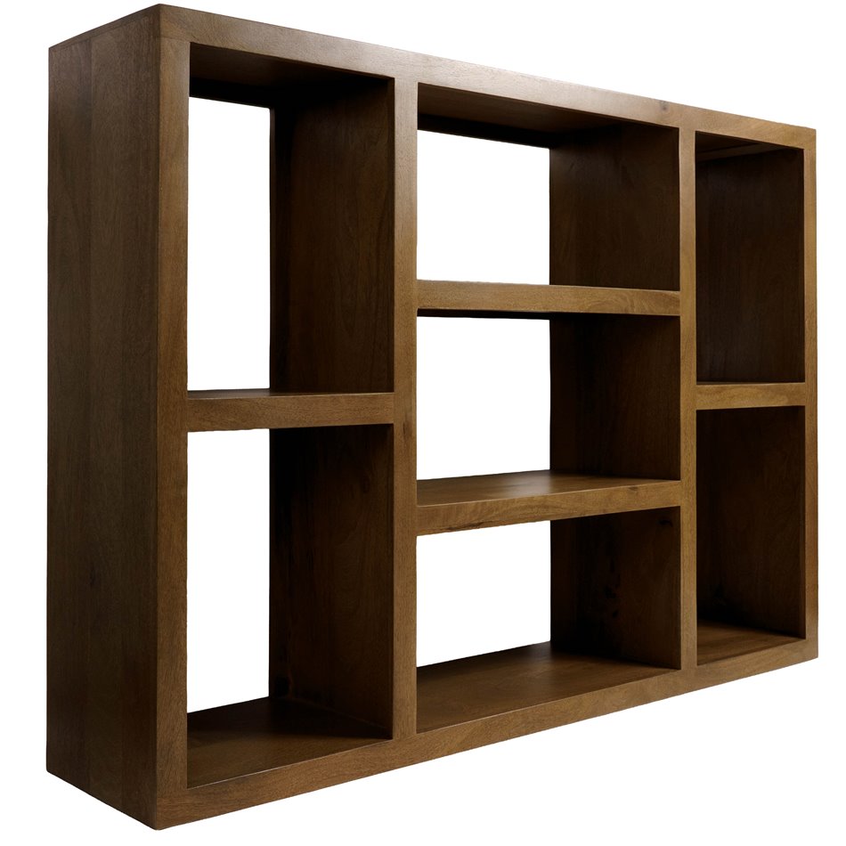 Bookshelf Saganta, mango wood, H95x130x30cm