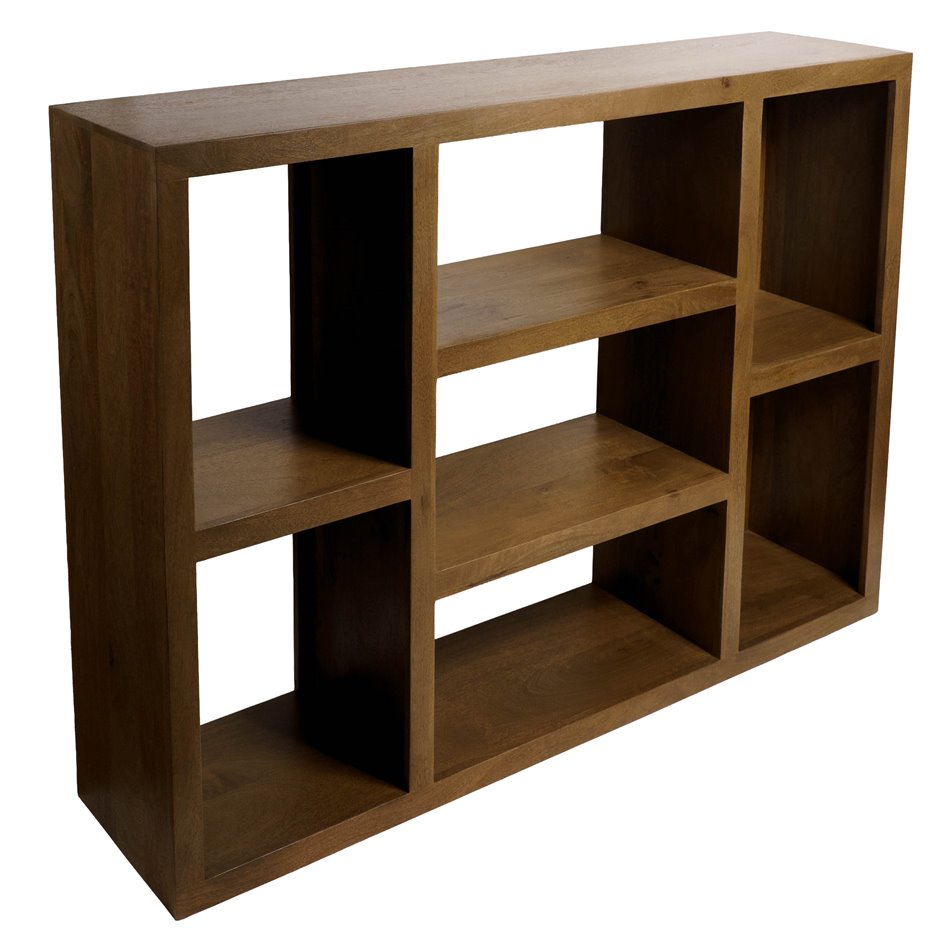 Bookshelf Saganta, mango wood, H95x130x30cm