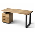 Desk Sario with 3 drawers, mango wood/metal, H78x135x60cm