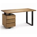 Desk Sario with 3 drawers, mango wood/metal, H78x135x60cm
