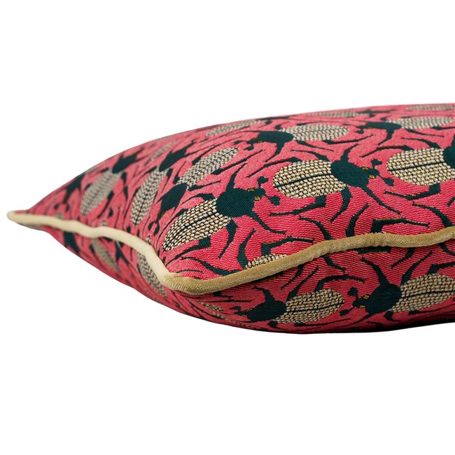Decorative pillowcase Beetles 12, with trim, 45x45cm