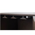 Шкаф Ulatin, цвет темно-коричневый, шпон дуба/массив дуба, H130x90x45см