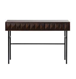 Coffee table Ulatin, dark espresso color, oak veneer/solid oak, H76x116x39cm