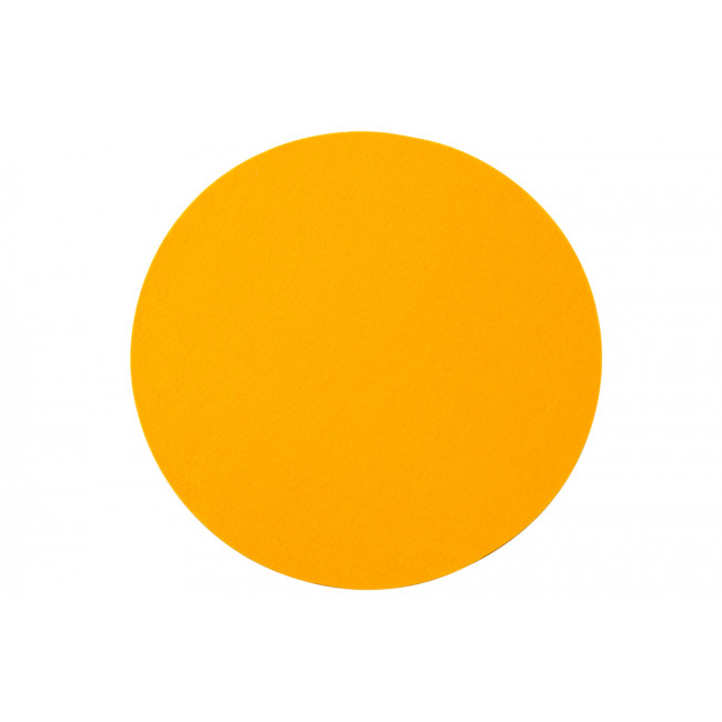 Placemat, yellow colour, felt, D35cm