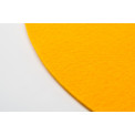 Placemat, yellow colour, felt, D35cm
