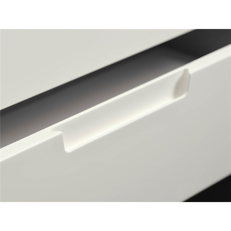 Буфет Unalfi, белый/натурального цвета, шпон дуба/MDF, H76х140х44см