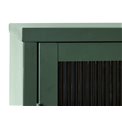 Display cabinet Unbronk, dark green, metal/steel/glass, H140x111x40cm