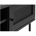 TV table Usakola, black, MDF/metal, H43x120x40cm