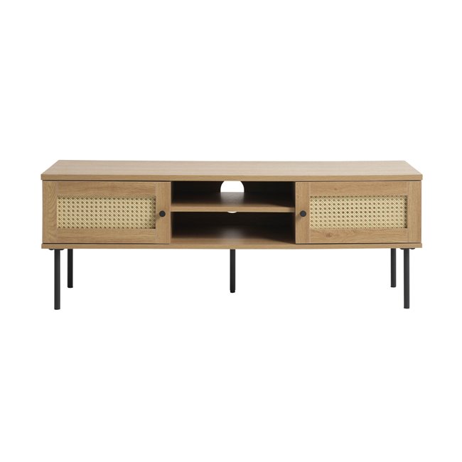 TV table Usakola, natural color, MDF/metal, H43x120x40cm