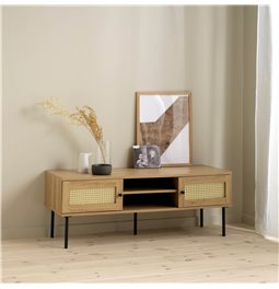 TV table Usakola, natural color, MDF/metal, H43x120x40cm