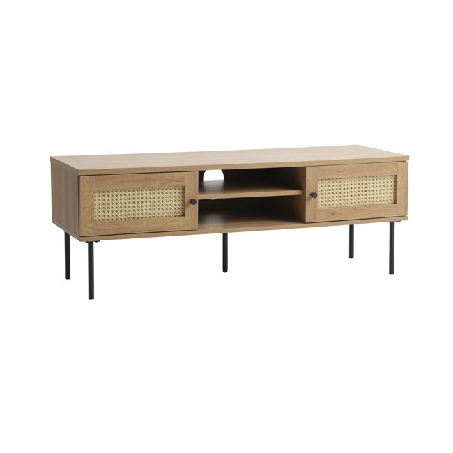 TV table Usakola, natural color, MDF/metal, H43x120x40cm