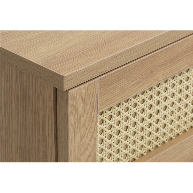 TV table Usakola, natural color, MDF/metal, H43x120x40cm