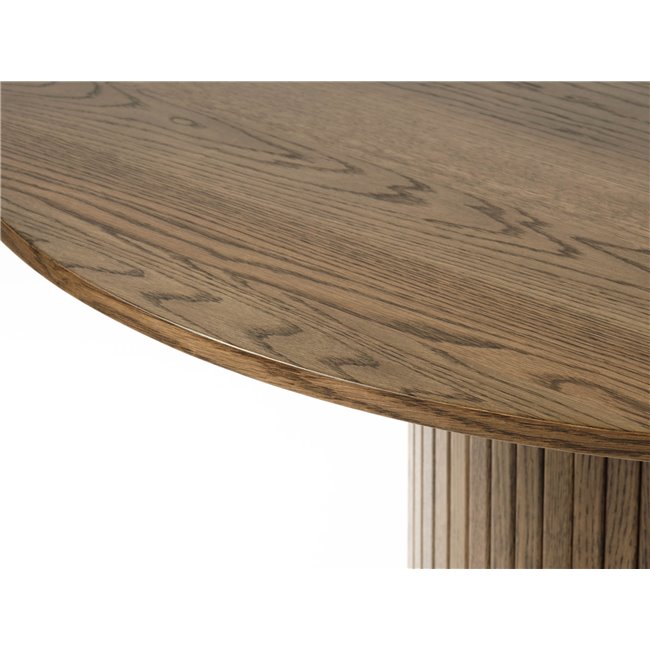 Round dining table Nola, oak veneer/MDF, D120cm H75cm
