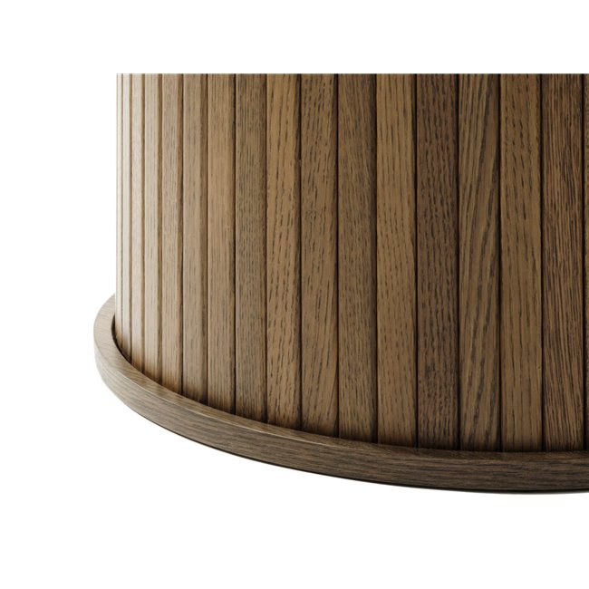 Round dining table Nola, oak veneer/MDF, D120cm H75cm