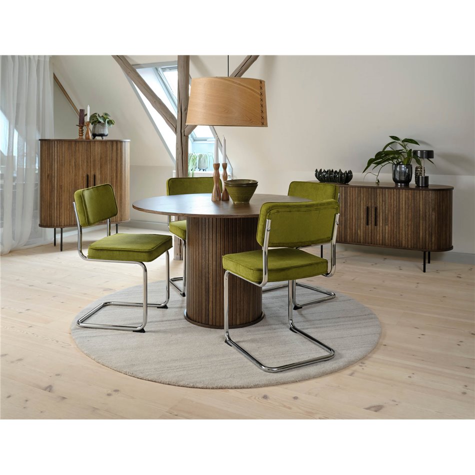 Round dining table Nola, oak veneer/MDF, D120cm H75cm