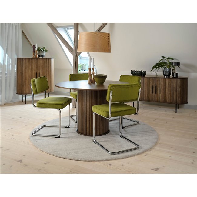 Round dining table Nola, oak veneer/MDF, D120cm H75cm