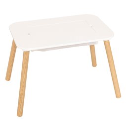 Children's table BULDY BRIK, MDF/pine wood legs, 68.5x46.5cm H43cm