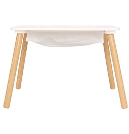 Vaikiskas stalas BULDY BRIK, MDF/pušies medienos kojos, 68.5x46.5cm H43cm