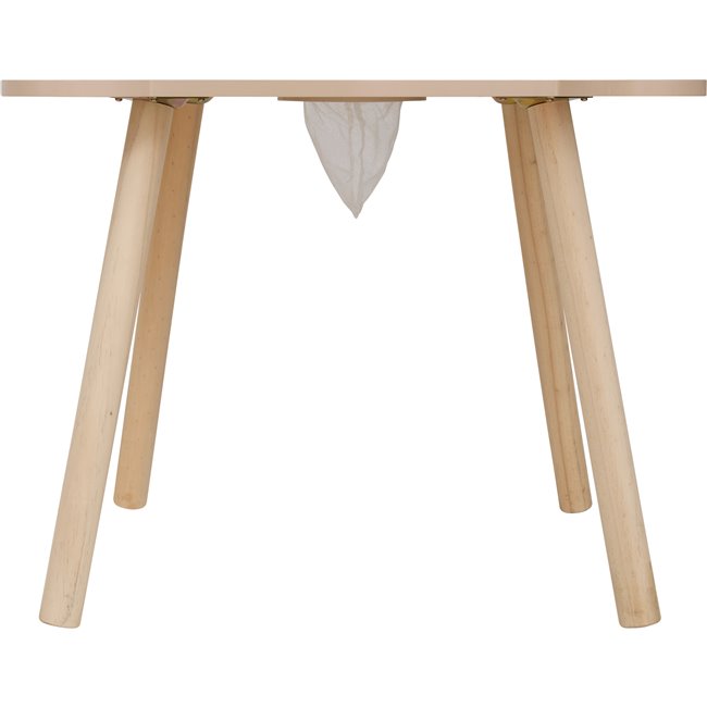 Children's table Teddy Bear, MDF/pine wood legs, 55x48cm H42.5cm