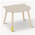 Children's table Teddy Bear, MDF/pine wood legs, 55x48cm H42.5cm