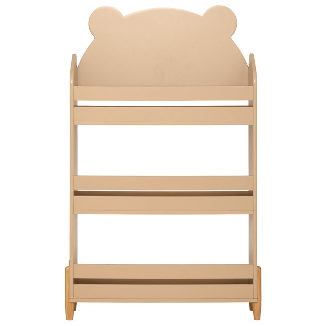 Bookcase Sweet Bear, MDF, beige, H100x61.5x18.5cm
