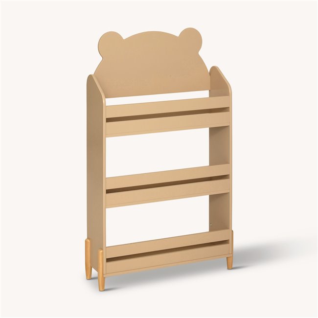 Bookcase Sweet Bear, MDF, beige, H100x61.5x18.5cm