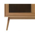 Витрина Ubarali, натурального цвета, шпон дуба/MDF/стекло, H160x110x40см