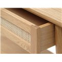 Console Ubarali, natural color, plywood/oak veneer, H75x110x40cm
