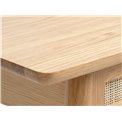 Console Ubarali, natural color, plywood/oak veneer, H75x110x40cm