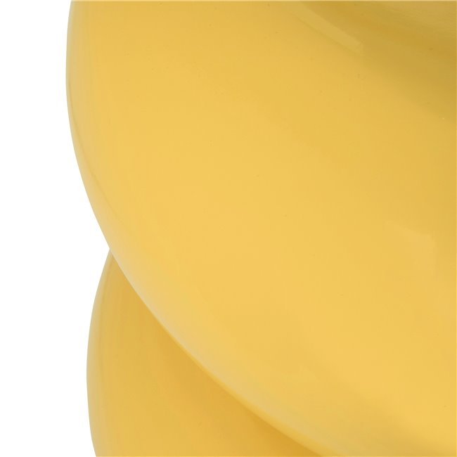 Журнальный столик Yellow Stoneto, желтый, D35cm H43cm