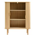 Шкаф Unkavo, натурального цвета, шпон дуба/MDF, H113х90х40см