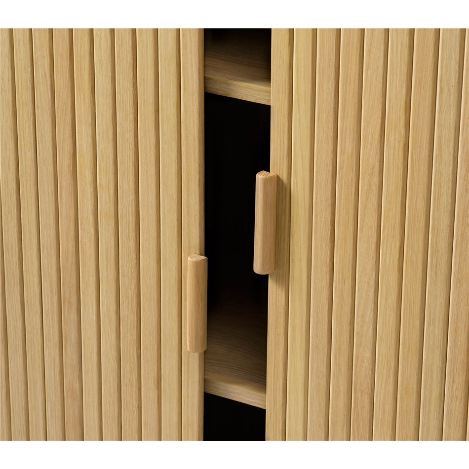 Шкаф Unkavo, натурального цвета, шпон дуба/MDF, H113х90х40см
