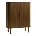 Шкаф Unkavo, коричневый, шпон дуба/MDF, H113х90х40см