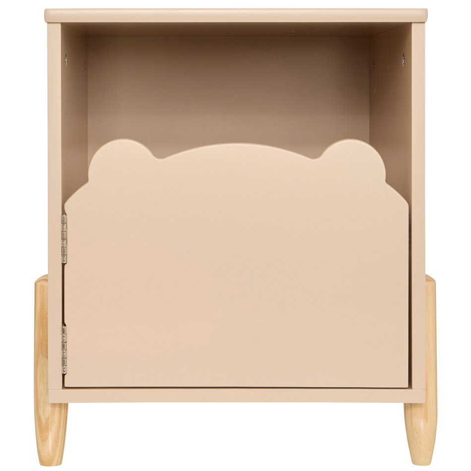 Nightstand Sweet Bear, MDF/pine wood legs, H40x35.5x33cm