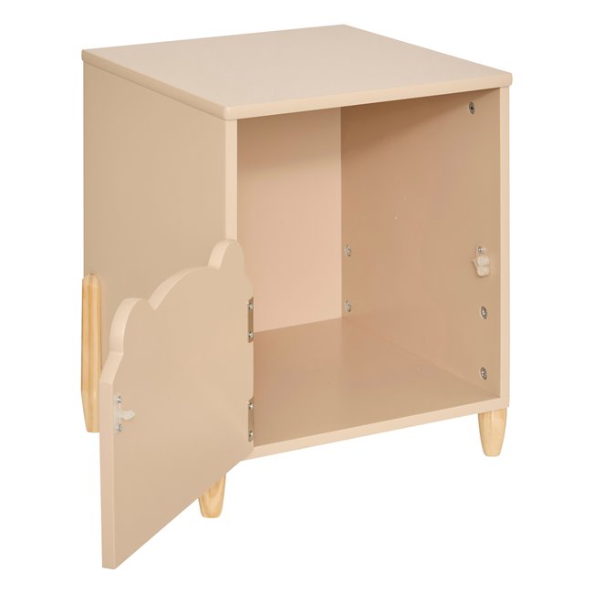 Nightstand Sweet Bear, MDF/pine wood legs, H40x35.5x33cm