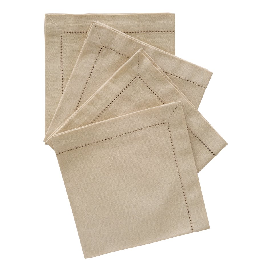 Napkin set CHAMB JANE LIN, 4 pcs., beige, 40x40cm
