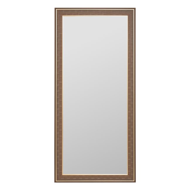 Mirror Brown Anke, brown/gold color, H160x74x2.3cm