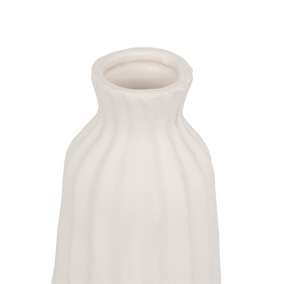 Vase Fernand BLC, ceramic, white, H30cm, D13cm