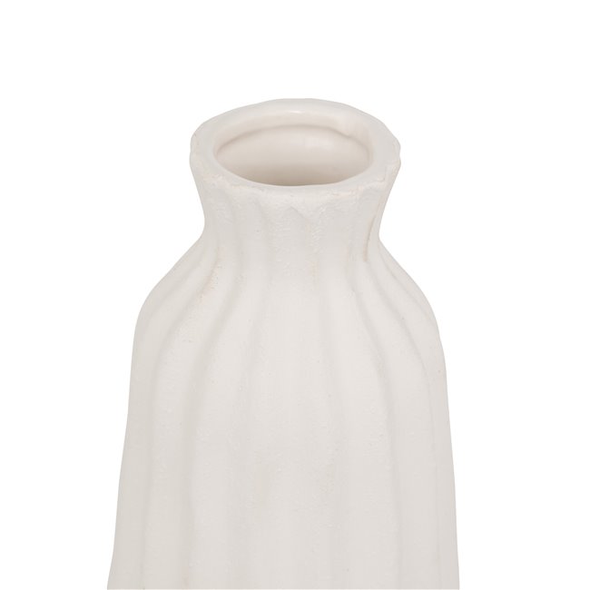 Vase Fernand BLC, ceramic, white, H30cm, D13cm