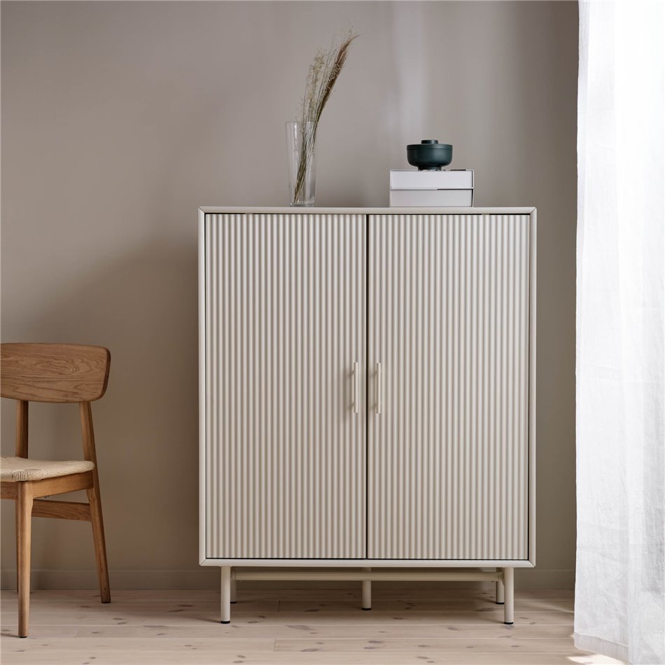 Шкаф Unalma, белый, MDF/металл, H125x40x100см