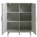 Шкаф Unalma, белый, MDF/металл, H125x40x100см