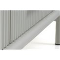 TV table Unalma, grey, MDF/metal, H50x45x140cm