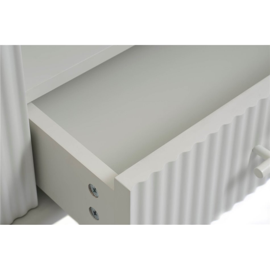 TV table Unalma, grey, MDF/metal, H50x45x140cm