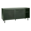 Chest of drawers Uvep, olive green, steel, H75x160x45cm
