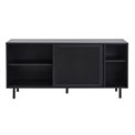Chest of drawers Uvep, black, steel, H75x160x46cm