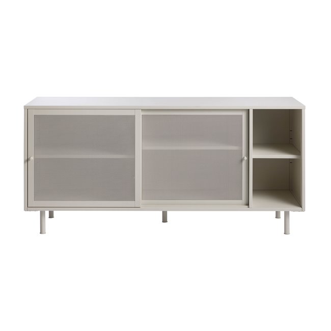 Chest of drawers Uvep, grey, steel, H75x160x47cm