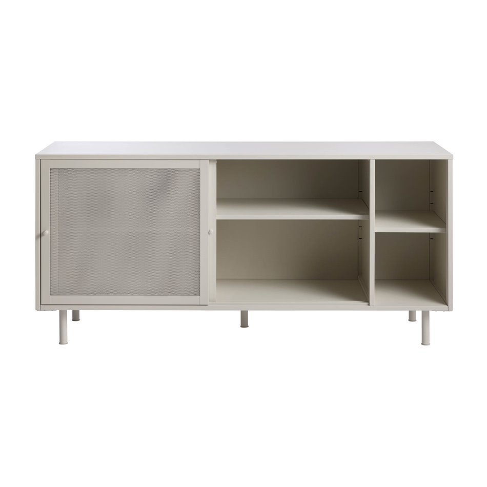 Chest of drawers Uvep, grey, steel, H75x160x47cm