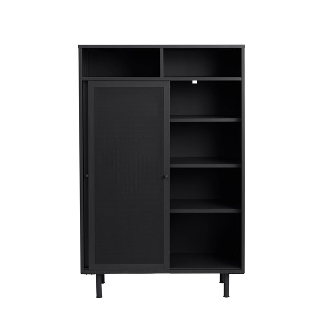 Шкаф Uvep, черный, сталь, H140х90х40см