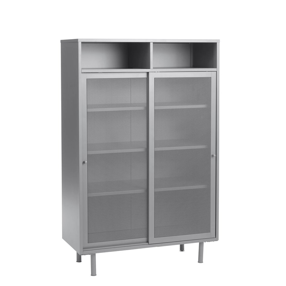 Шкаф Uvep, серый, сталь, H140х90х40см