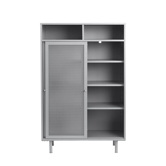 Шкаф Uvep, серый, сталь, H140х90х40см